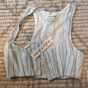 For love & lemons stripe corset top